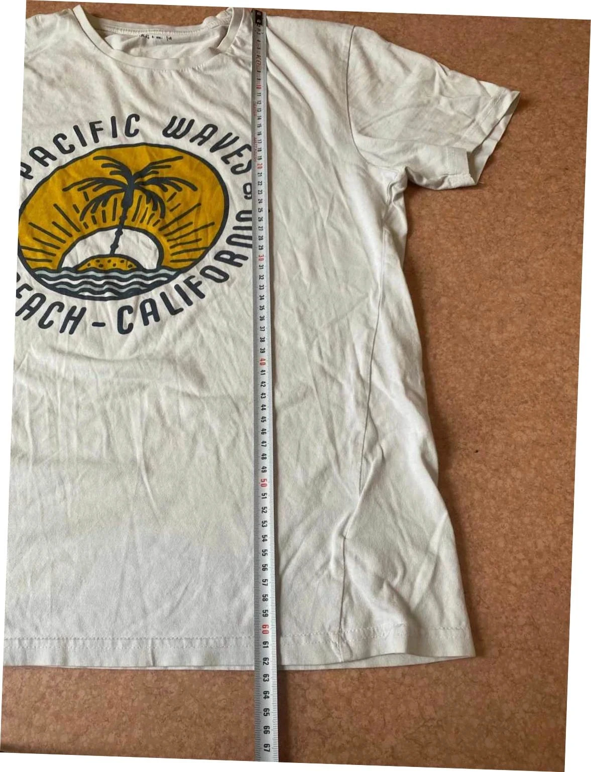 T-shirt blanc Gemo imprimé taille 16 ans – photo 5